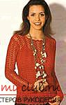 Crochet patterns for red and white pullovers. Photo №1