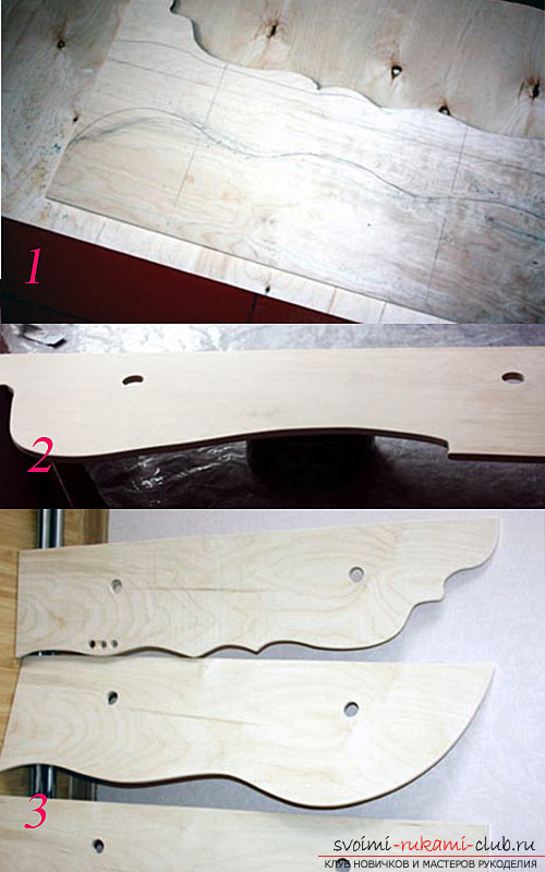 Detailed scheme and photo of manufacturing shelves for flowers. Photo №1