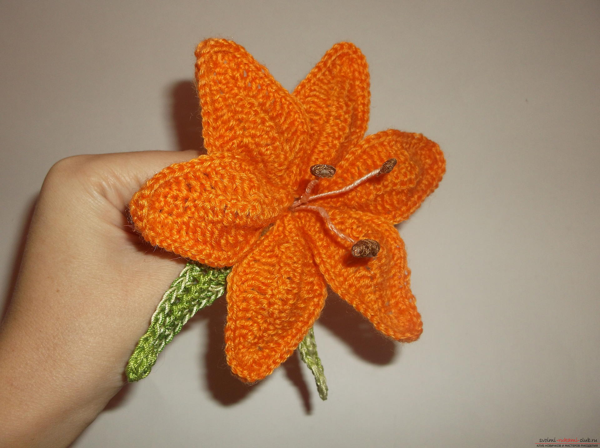 Photo to a lesson on crochet crochet lilies. Photo number 12