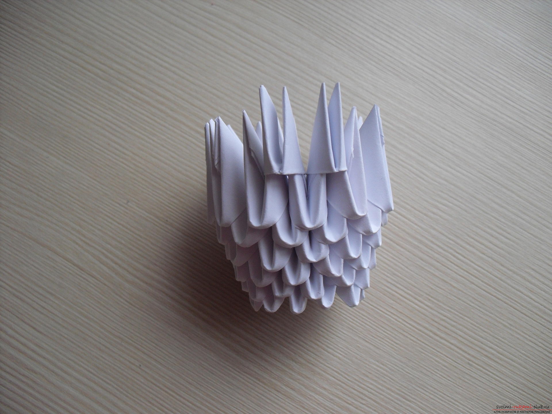 Този майсторски клас ще ви научи как да направите модулен оригами - гъста агарска гъска .. Снимка # 14