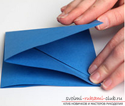 Blue dragon origami. Picture №3