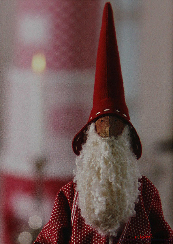 We're going to sew a doll for Tilda Santa Claus with our own hands. Photo №8