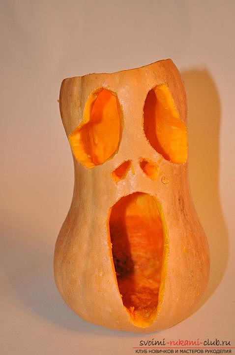 How to make a lamp from a pumpkin with their own hands .. Photo # 8