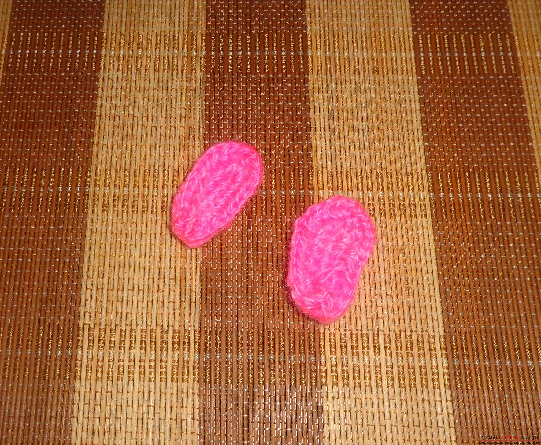 Снимка плетене на една кука играчка плетене на една кука меки играчки - коте 