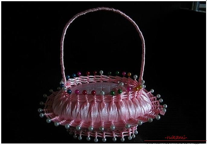 How to make a variety of jewelry from satintapes with their own hands, lessons with step-by-step photo creation of jewelry for the hair, creating decorative objects for the interior, decorating bottles of champagne. Photo number 16