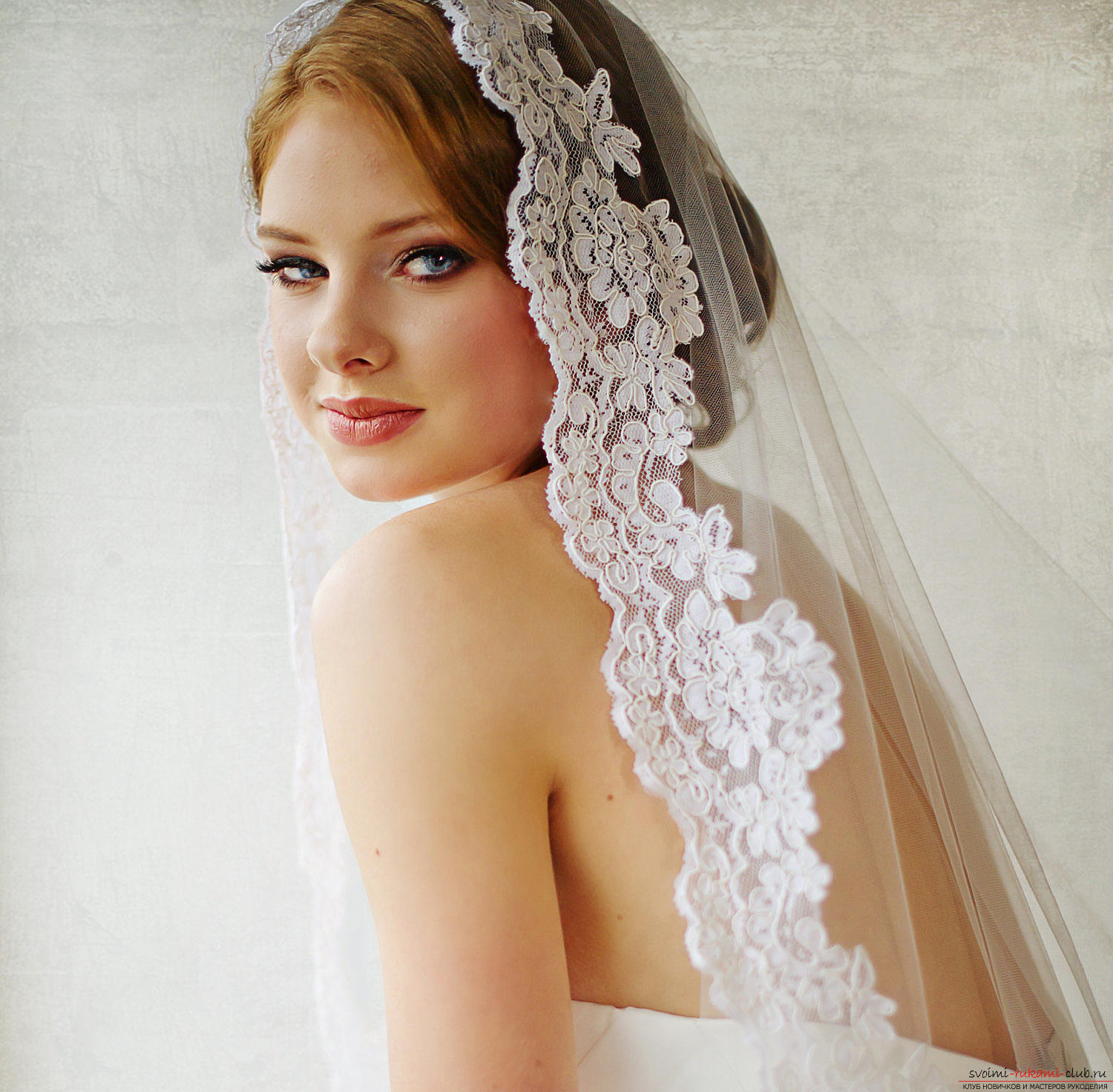 Hairstyles for the bride for the wedding with the veil. Photo №7