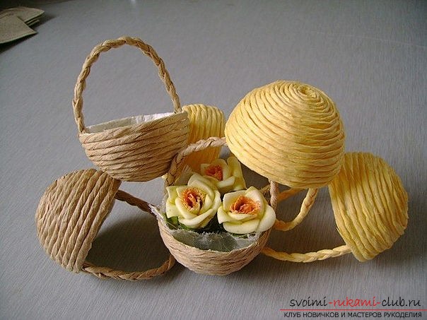 Crafts made of paper twine, which you can make with your own hands. Photos and tips for crafts .. Picture №3