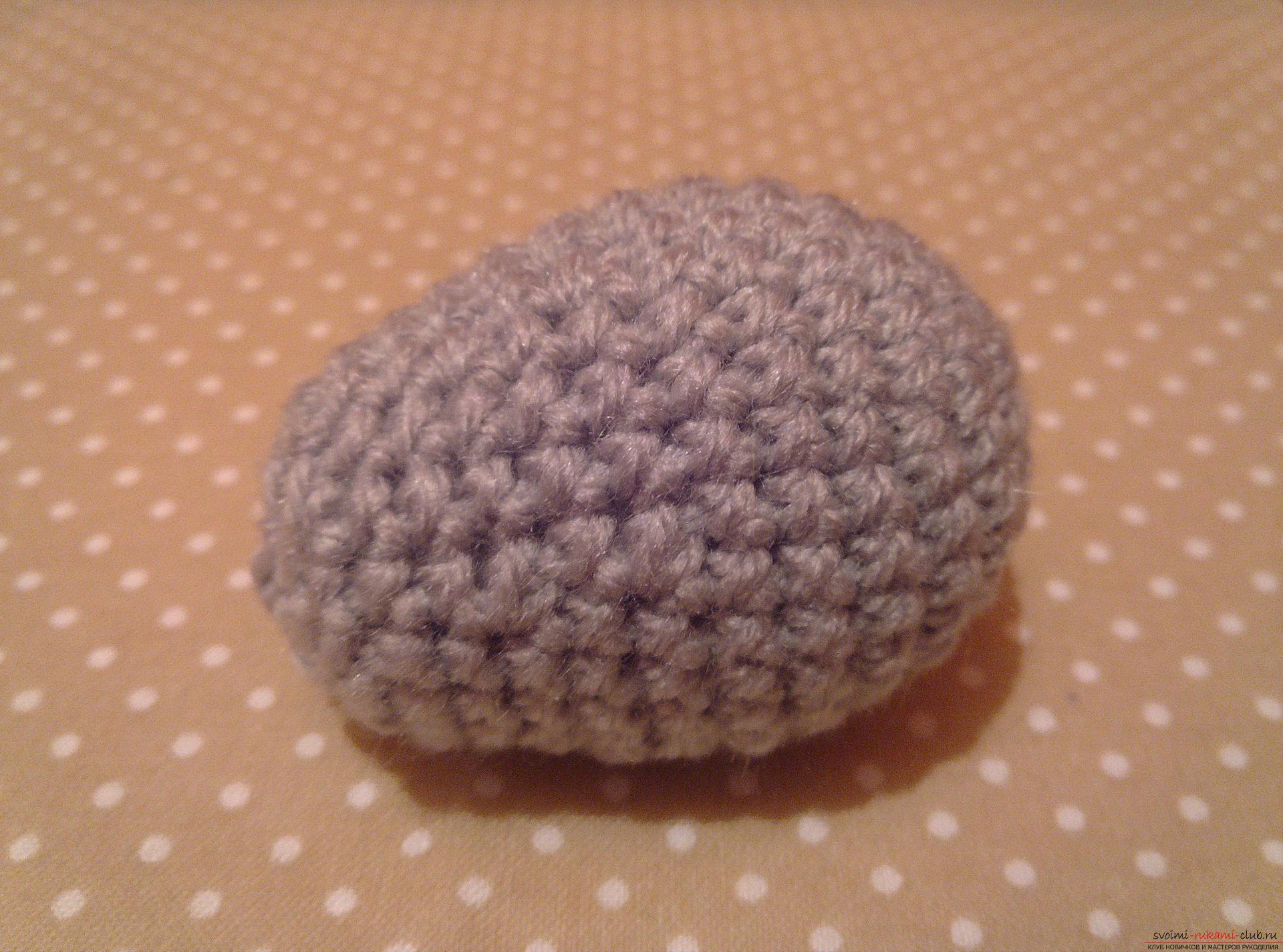 Photo to a lesson on crocheting a funny hedgehog. Photo # 2