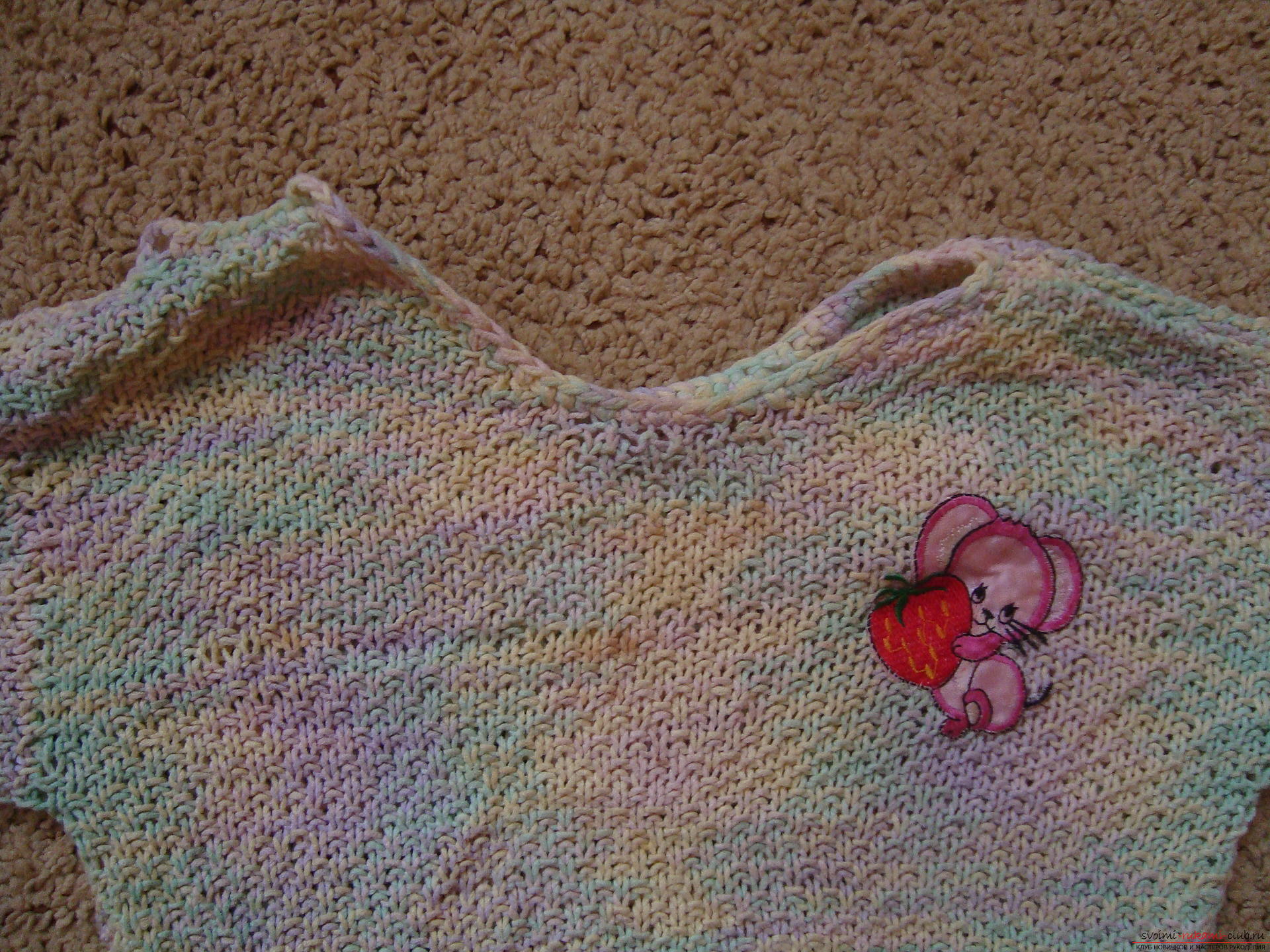 Photos for a lesson on knitting on knitting needles for a girl. Photo №5