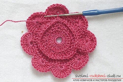 How to crochet flowers with a crochet, tips and master classes with a photo .. Photo # 27