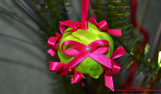 New Year's toys on the Christmas tree with their own hands, a master class on creating beautiful Christmas toys made of wire, cardboard and satin ribbons .. Photo # 1