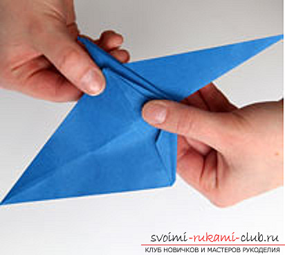 Blue dragon origami. Photo №25