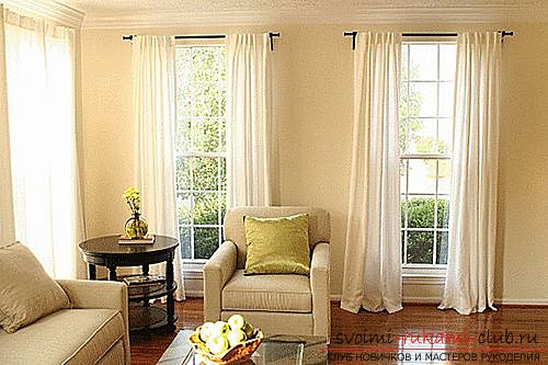 Photo examples of tailoring original curtains made of flax. Photo №4