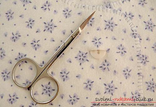 A master class on sewing a baby's ruff for a newborn. Picture №10