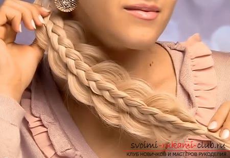 Step-by-step instruction on how to twist a beautiful double braid with your own hands, advice, recommendations and photos for each of the stages of work .. Photo # 1