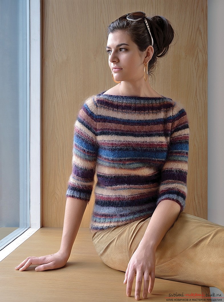 stylish free knitted cardigan for women. Photo №5