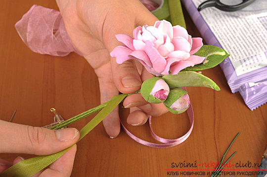 Master classes on the creation of bouquets of polymer clay with a description and photo .. Photo №48