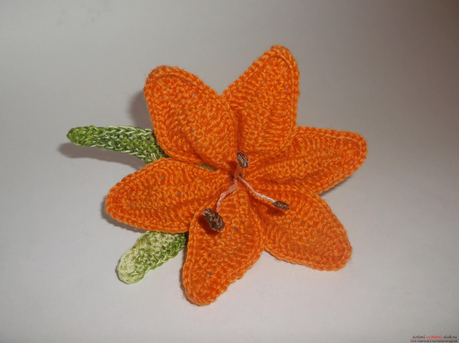 Photo to a lesson on crochet crochet lilies. Photo Number 11