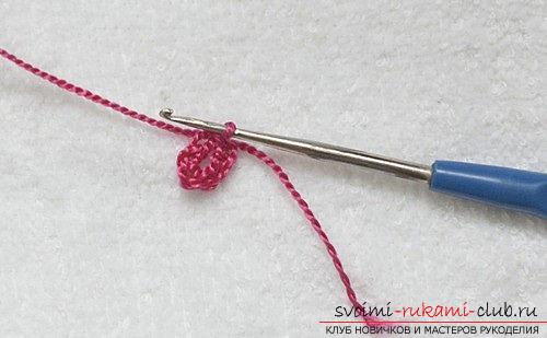 How to knit crochet flowers, tips and master classes with a photo .. Photo # 18