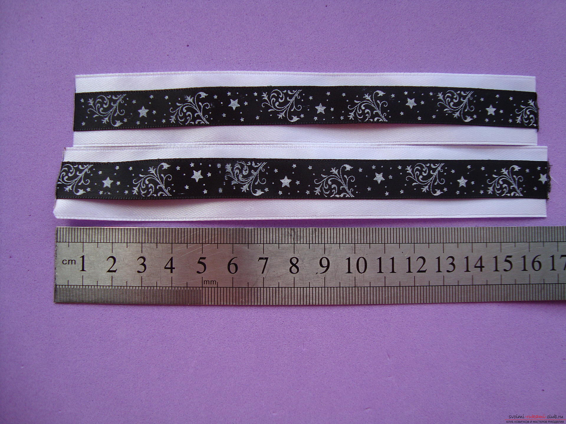 Step-by-step instruction for creating a tie for a girl by September 1. Photo №7
