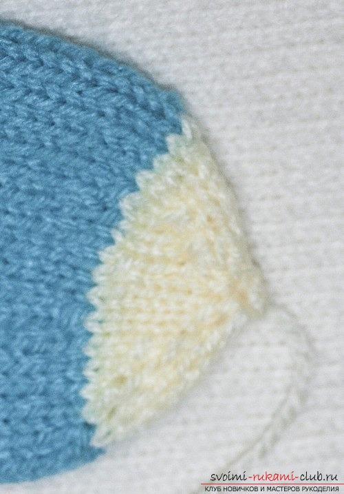 An example of knitting of children's socks. Free knitting lessons for boys, step-by-step descriptions and recommendations with photos of the work of experienced knitters. Photo Number 11