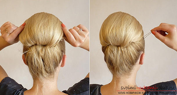 We learn to make beautiful and light hairstyles for medium length hair. Photo №6