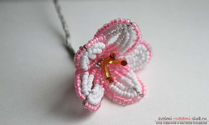How to weave sakura from beads, detailed master classes with step-by-step photo and description .. Photo # 31