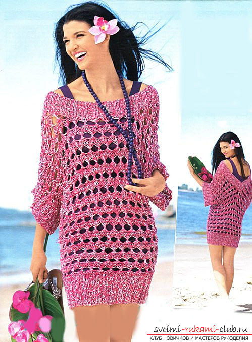 Learning to knit with knitting needles dresses from magazines is easy and fast. Photo №8