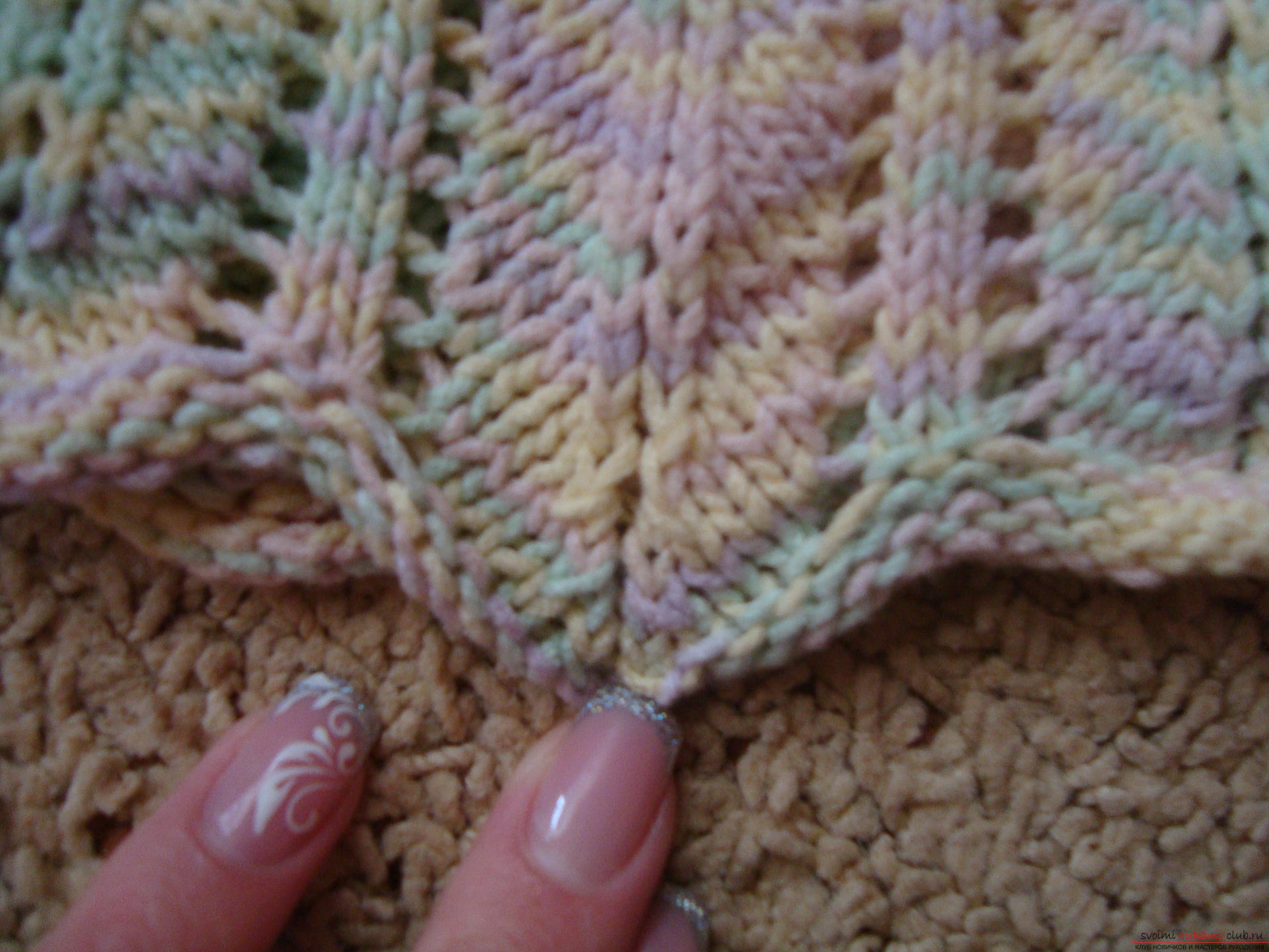 Photo to a lesson on knitting a summer cap for a girl. Photo # 2