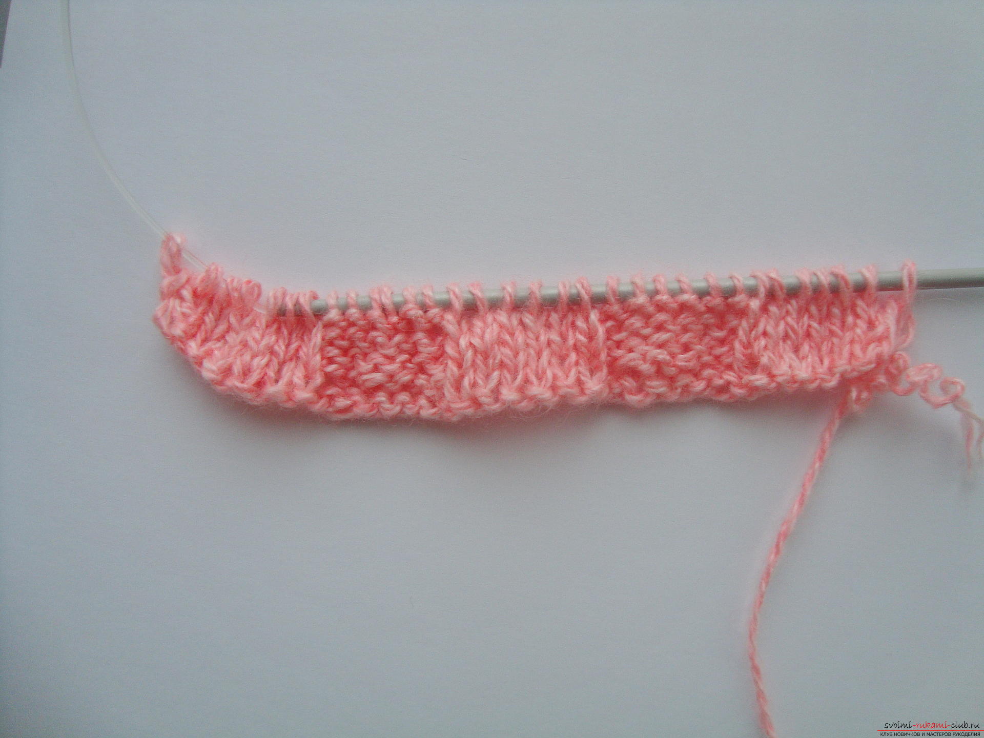 Photo-instruction on knitting needles-napkins under the hot. Photo №5