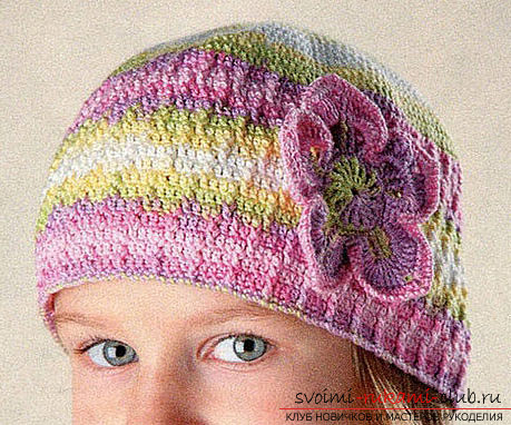 crocheted baby cap. Photo №1