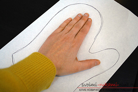 photo instructions for sewing mittens for kitchens with their own hands. Photo №1