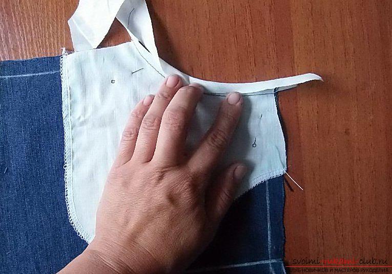 Sewing jeans shorts. Photo number 16