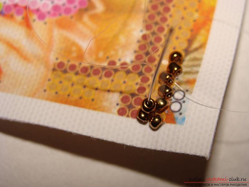 Description of seams used for embroidery with beads. Photo №4