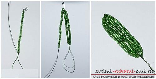 Free master classes for weaving tiger and white lilies from beads with photos. Photo №13
