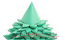 New Year tree with your own hands, a Christmas tree made of fabric, how to make a Christmas tree with your own hands, a Christmas tree made of candy, master classes on making Christmas trees. Photo # 22