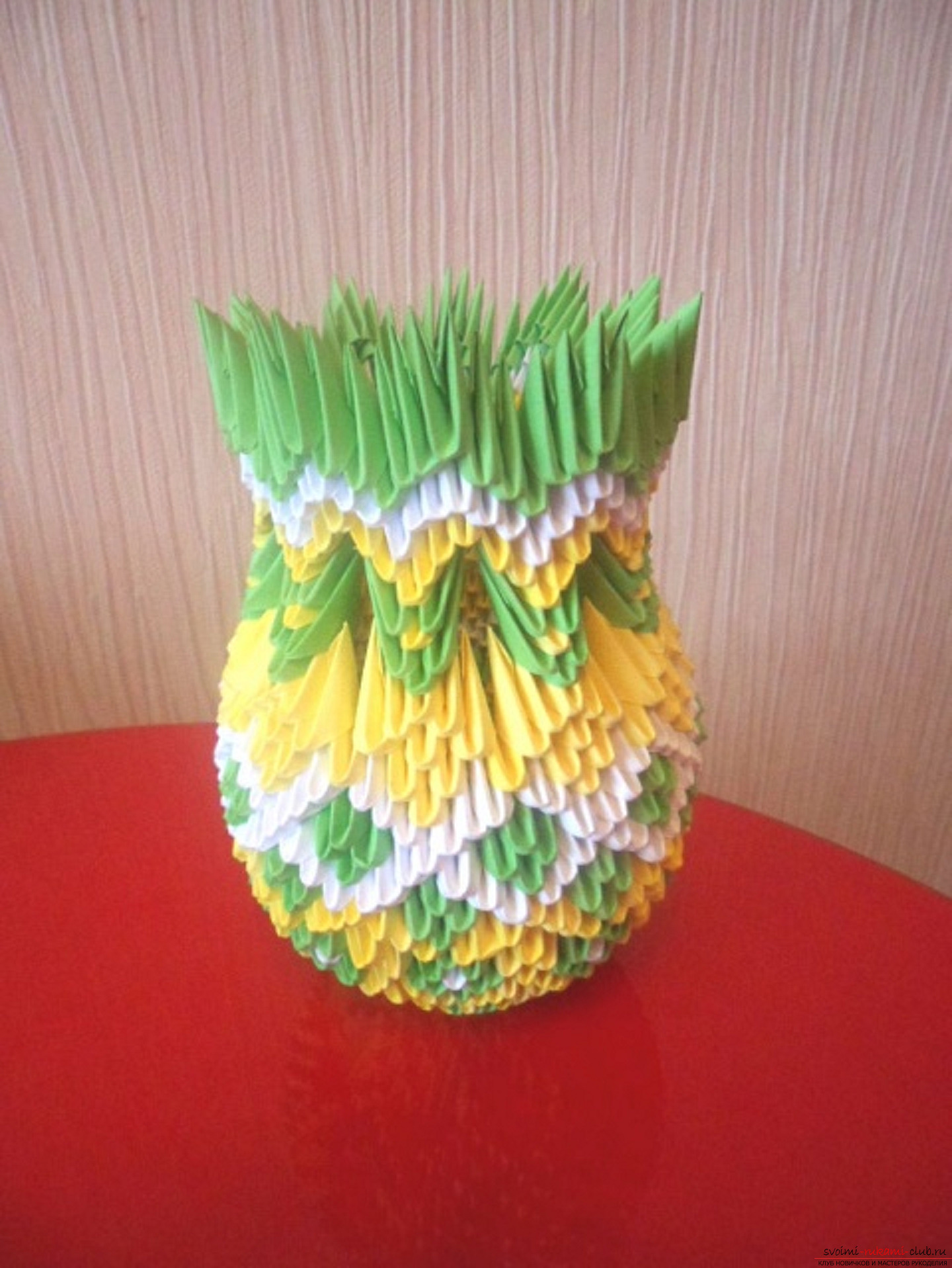 Modular origami vase. Photo №1