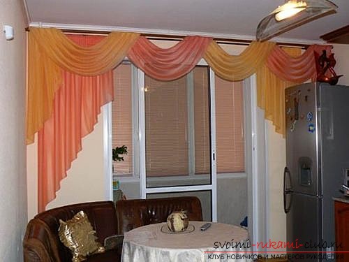 photo examples of curtains of lambreken for the kitchen. Photo №5