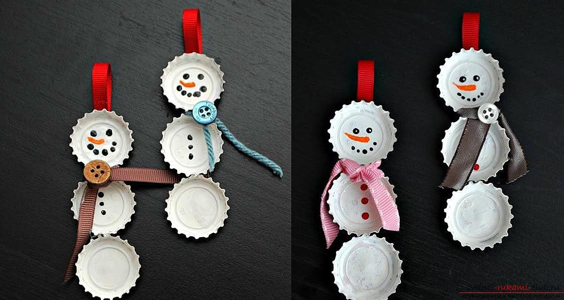 Creating New Year's handicrafts in the form of snowmen, handmade soaps, candlestick decor ideas, a master class to create a fireless bonfire. Photo Number 22