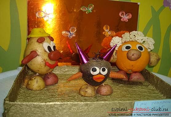 We learn to create simple and interesting crafts from potatoes with our own hands. Photo №6