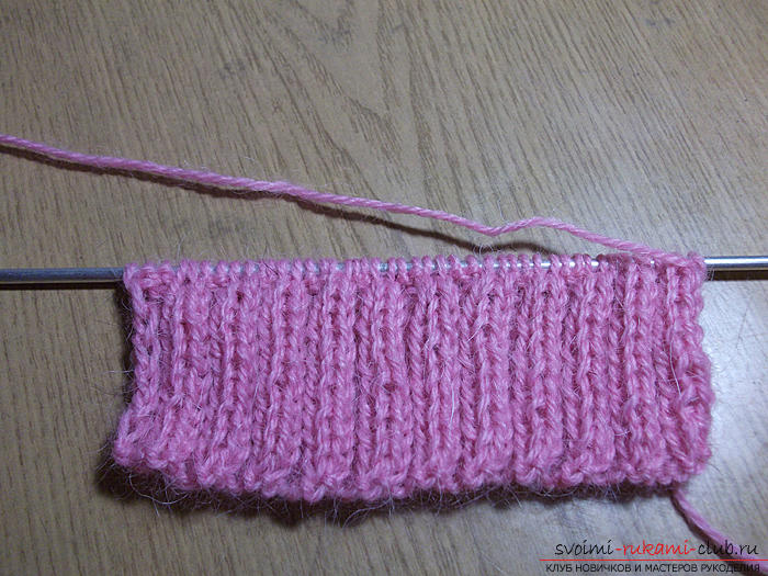 We knit socks with a suture for beginners. Picture №3