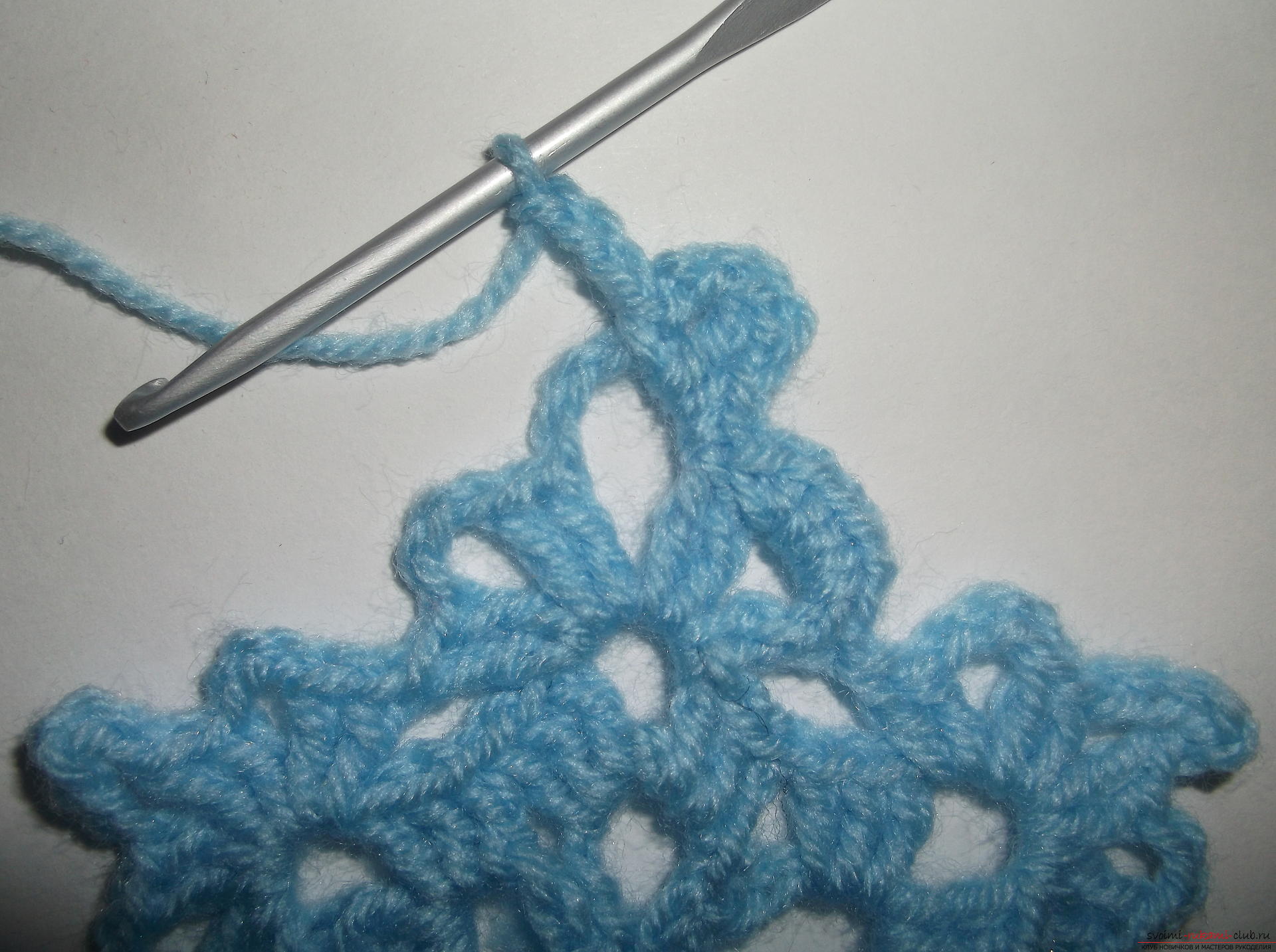 Photo to a lesson on crocheting snowflakes and napkins. Photo №7