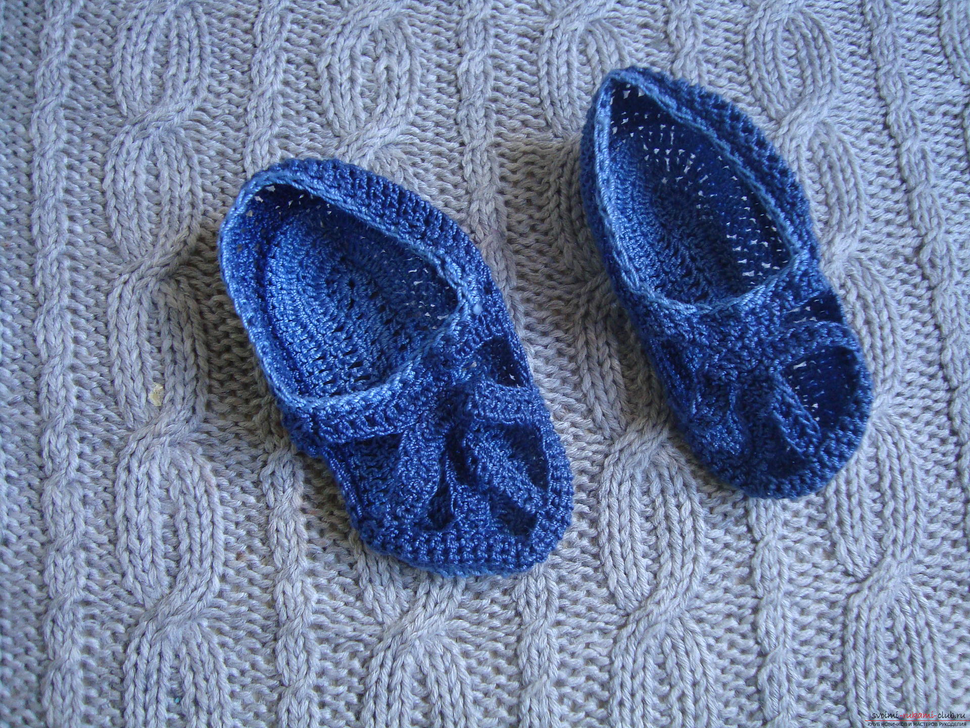 Photo to a lesson on crocheting children's sandals. Photo №6
