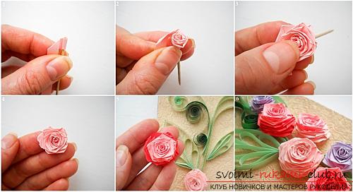Creation of postcards with your own hands, a card for the mother's day, paper roses from your own hands, advice, recommendations and instructions on how to create .. Photo №15