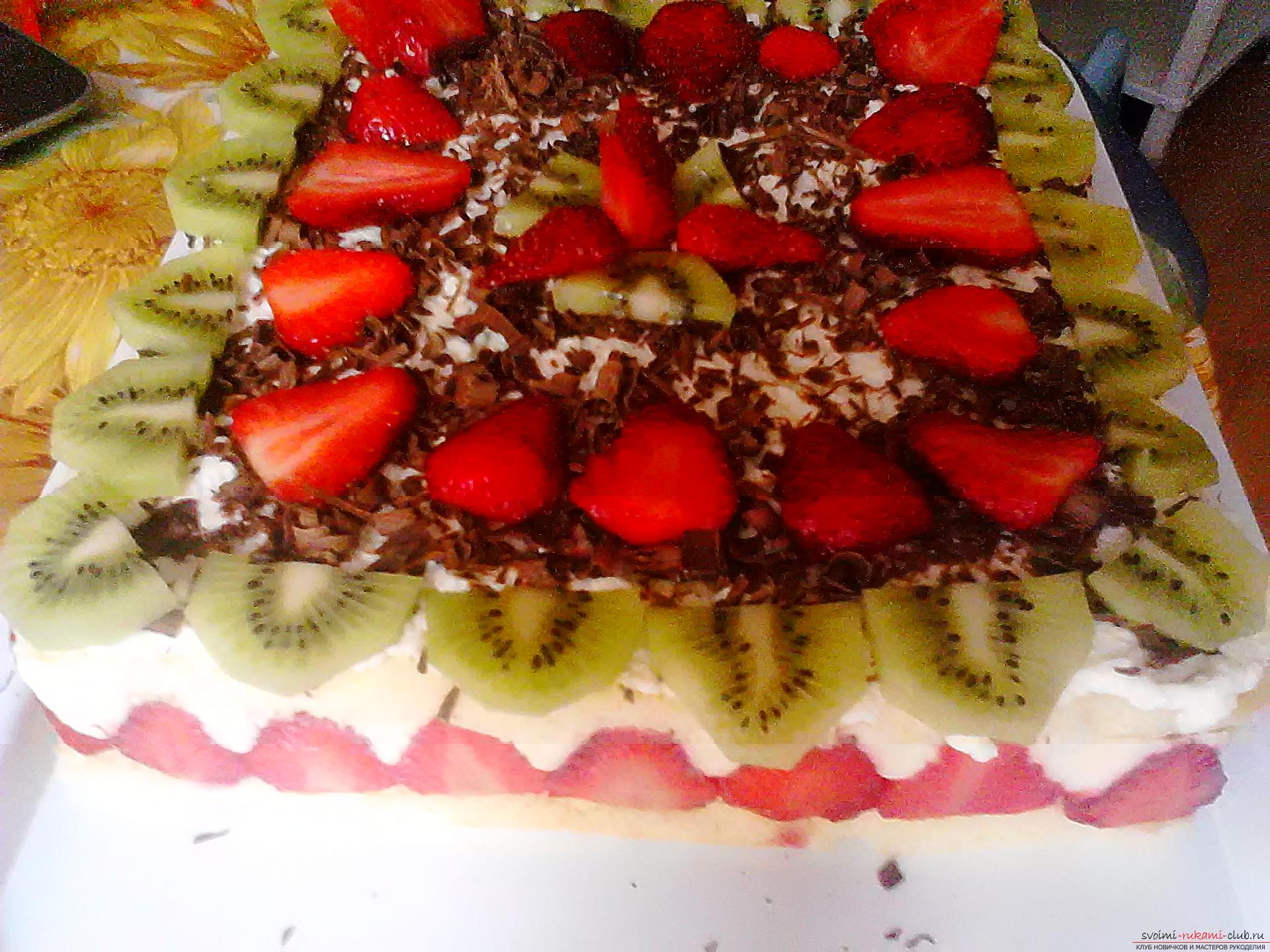 Delicious fruit cake. Photo №1