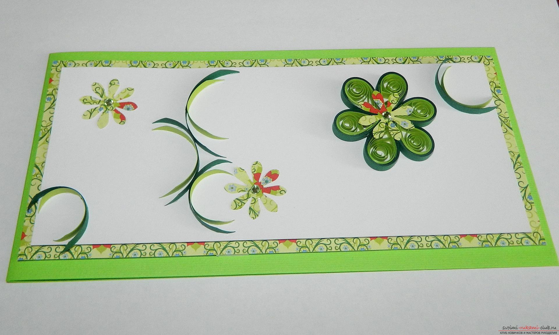 This master class will teach you how to make postcards by yourself in the quilling technique .. Photo # 21