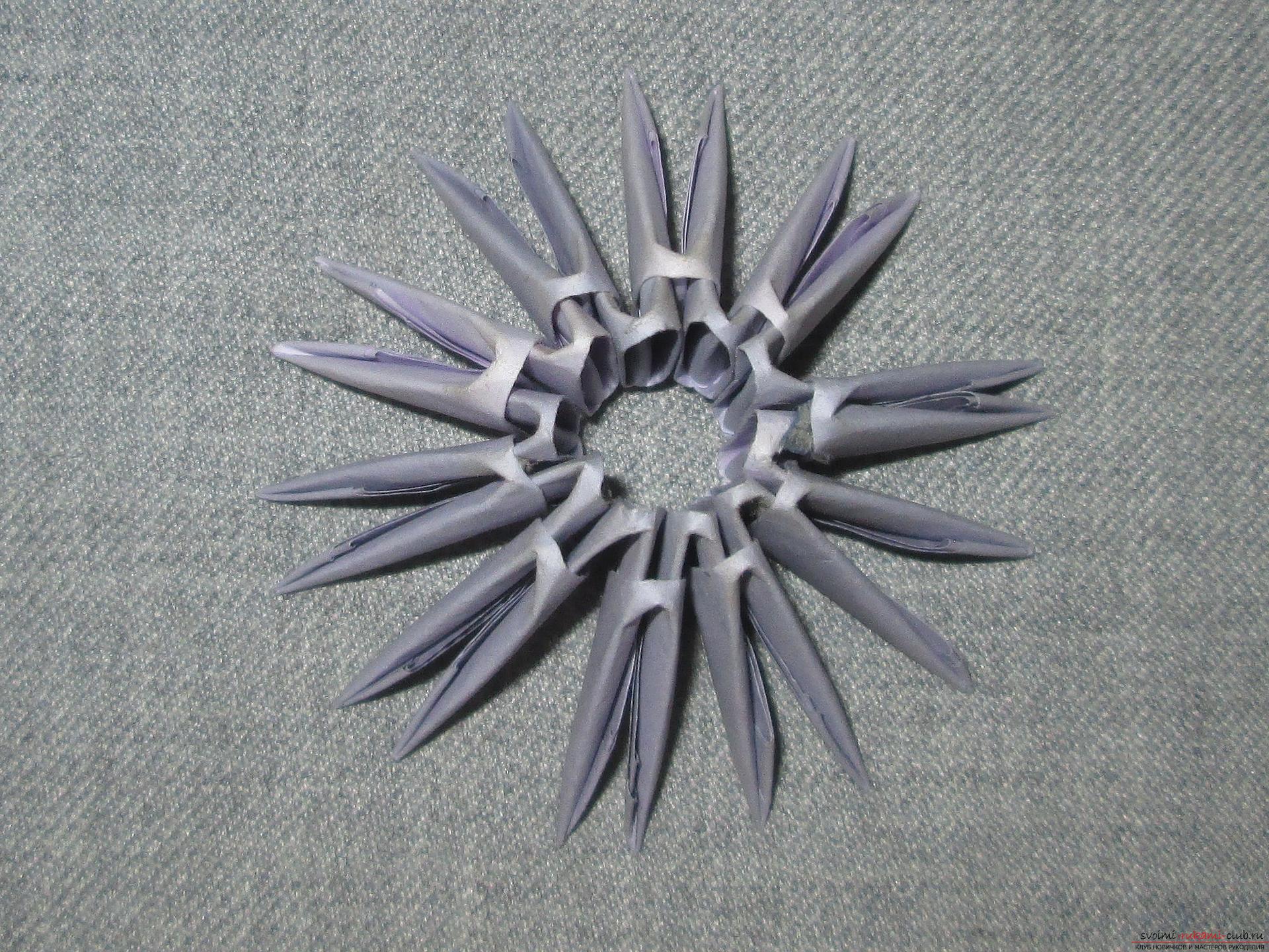 Als je wilt leren hoe je modulaire origami maakt, bekijk dan onze masterclass .. Foto №18