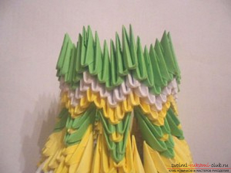 Modular origami vase. Photo №26