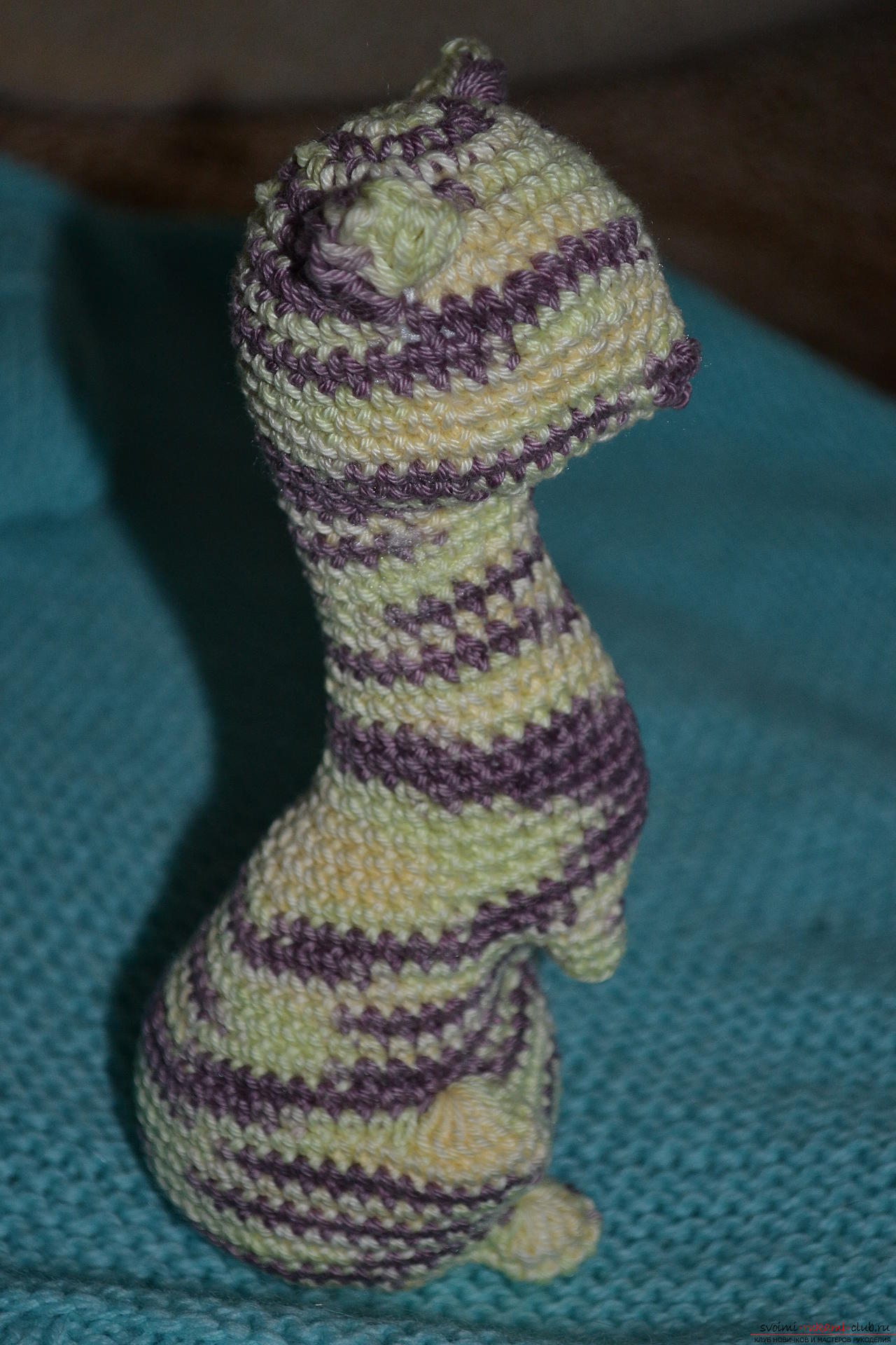 This master class of crocheting with a photo and diagram will teach how to tie a beautiful cat .. Photo # 24