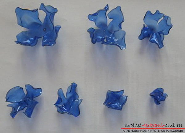Gratis masterclasses over het maken van bloemen uit plastic flessen .. Foto # 12